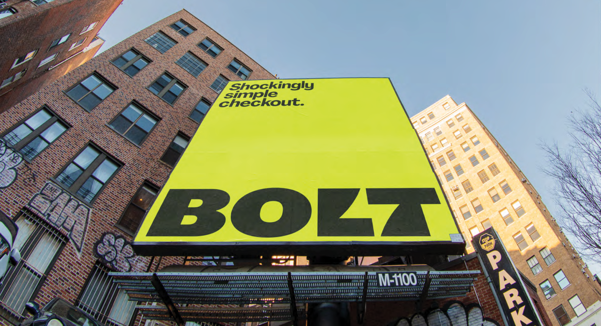 Bolt brand billboard